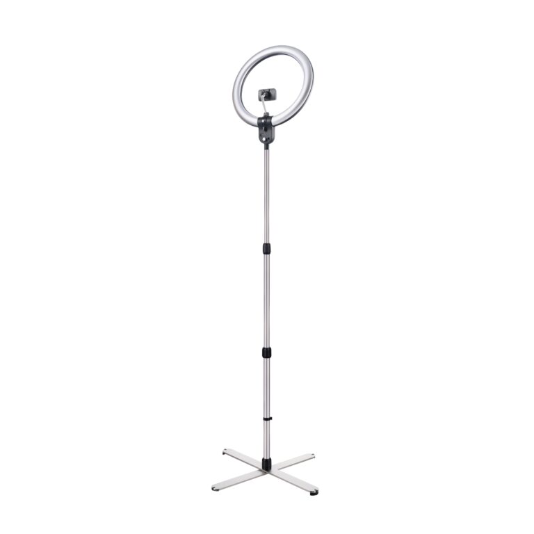 Aura Ring Lamp studio product photograph on a white background, shot for The Daylight Company