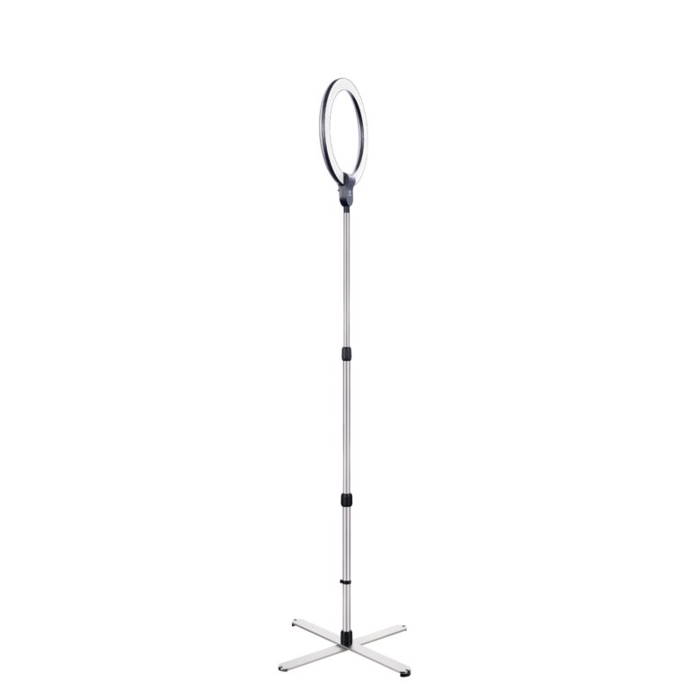 Aura Ring Lamp studio product photograph on a white background, shot for The Daylight Company